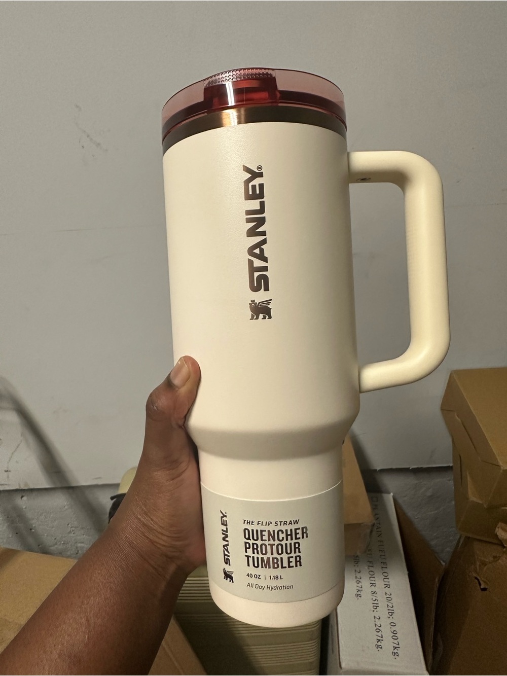 Stanley Cream Rose Gold 40oz Protour